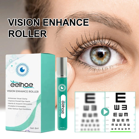 Eelhoe Eye Vision Enhance Roller Serum Relieve Dry Improve Eye Fatigue Keep Health Reduce Discomfort Adults Lutein Eyes Care Oil