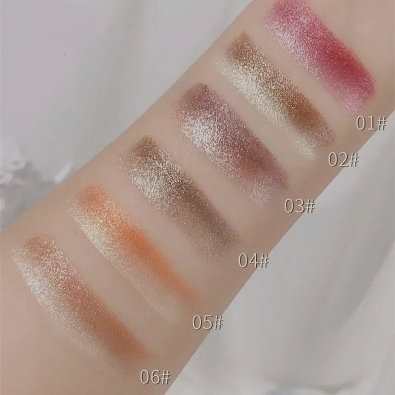 Double Color Eyeshadow Stick Gradient Shimmer Color Eye Shadow Cream Pen Eye Makeup Cosmetic Eyeshadow Stick Korean Makeup