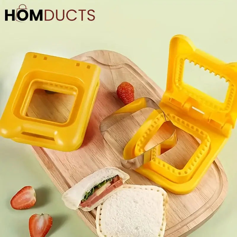 Cute Sandwich Bread Cutter & Sealer – Round & Square Shapes