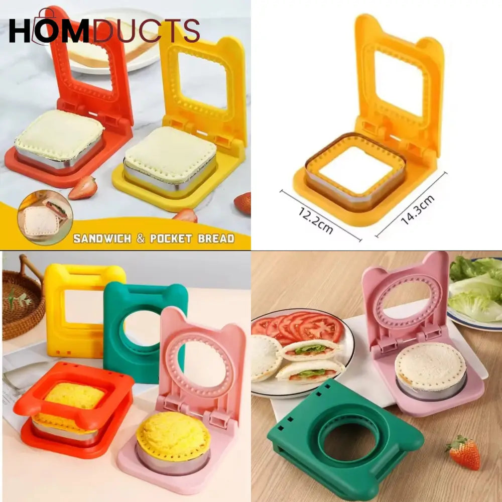 Cute Sandwich Bread Cutter & Sealer – Round & Square Shapes