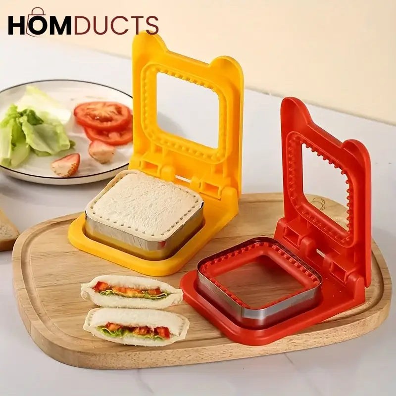 Cute Sandwich Bread Cutter & Sealer – Round & Square Shapes
